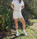 Forever Summer Pointelle Lounge Set- White