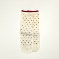 White and Red Gripped Dotty Socks