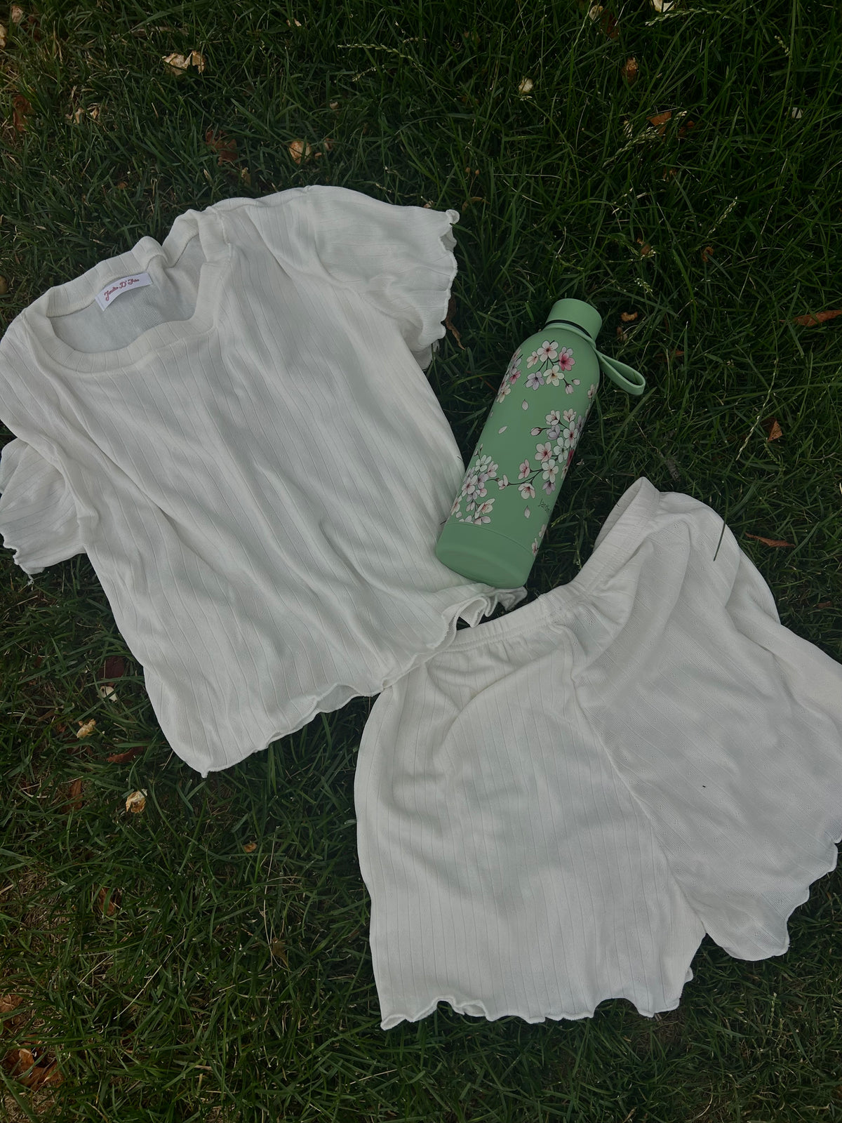 Forever Summer Pointelle Lounge Set- White